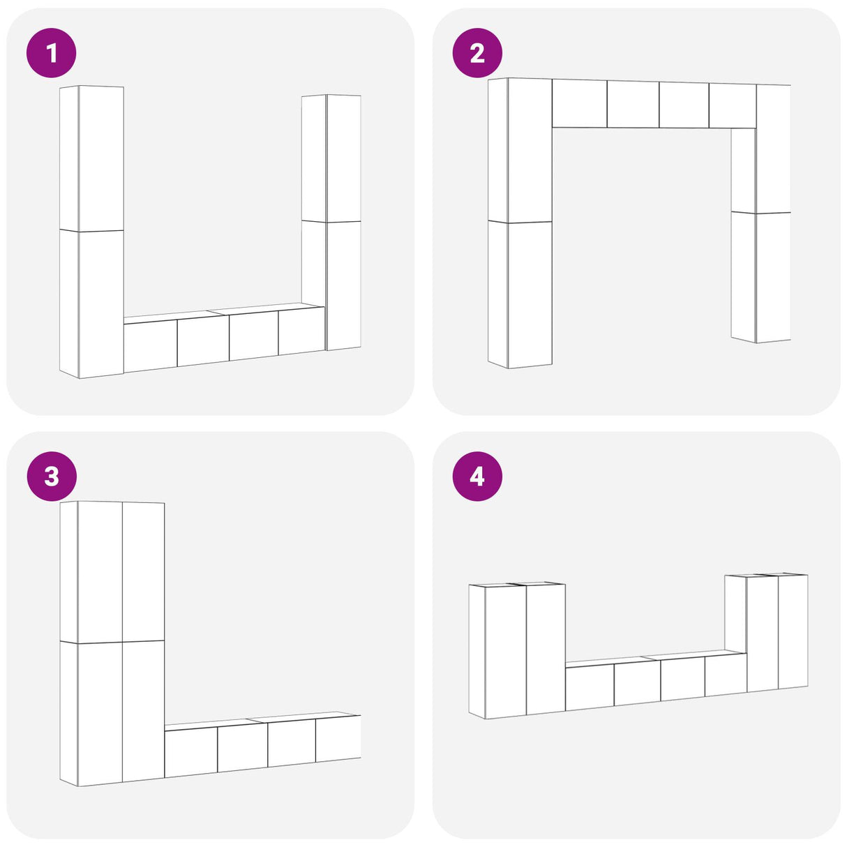 6 Piece Tv Cabinet Set Wall-Mounted Engineered Wood,  Tv Stand 80X30X30 Cm Made Of Engineered Wood,  Wall-Mounted Tv Cabinets - 2 Pcs , 30.5X30X, Made From Engineered Wood