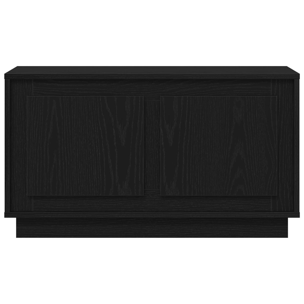 Tv Cabinet Black Oak 80X35X45 Cm Engineered Wood