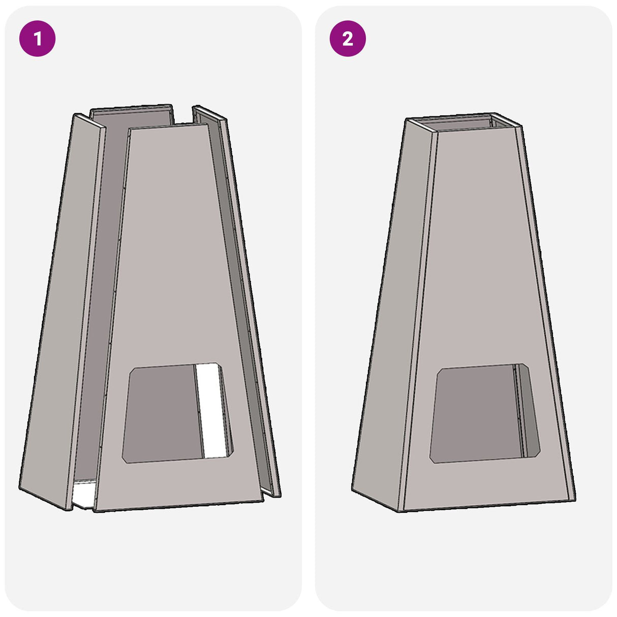 Fire Pit Black 50X35X100 Cm Steel