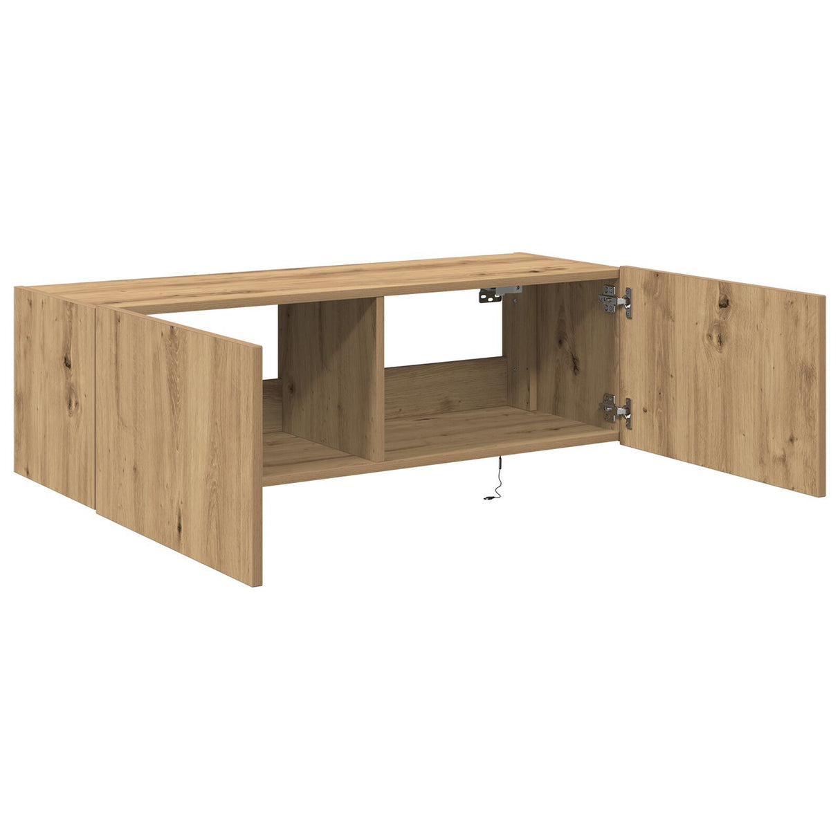 Tv Wall Cabinet With Led Lights Artisan Oak 100X35X31 Cm