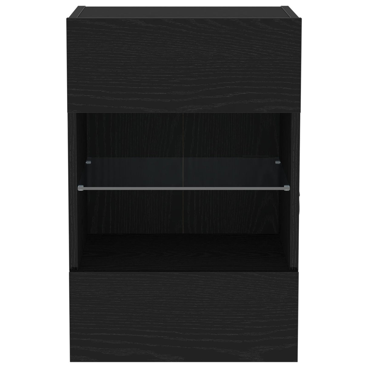 Led Tv Cabinet Black Oak 40X30X60,5Cm Cm Engineered Wood