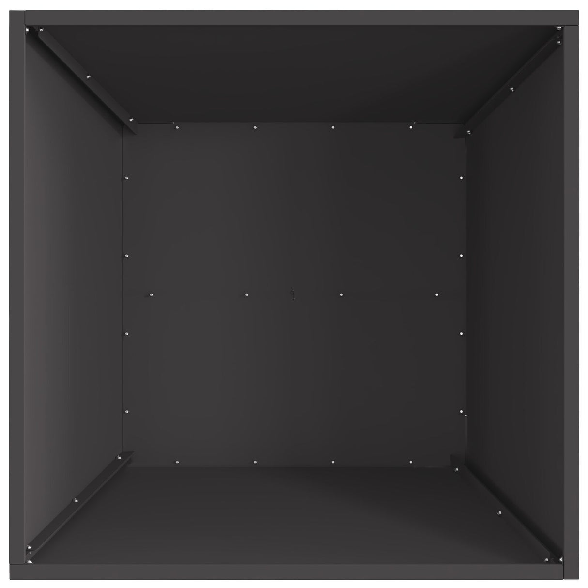 Fire Pit Square Black Steel