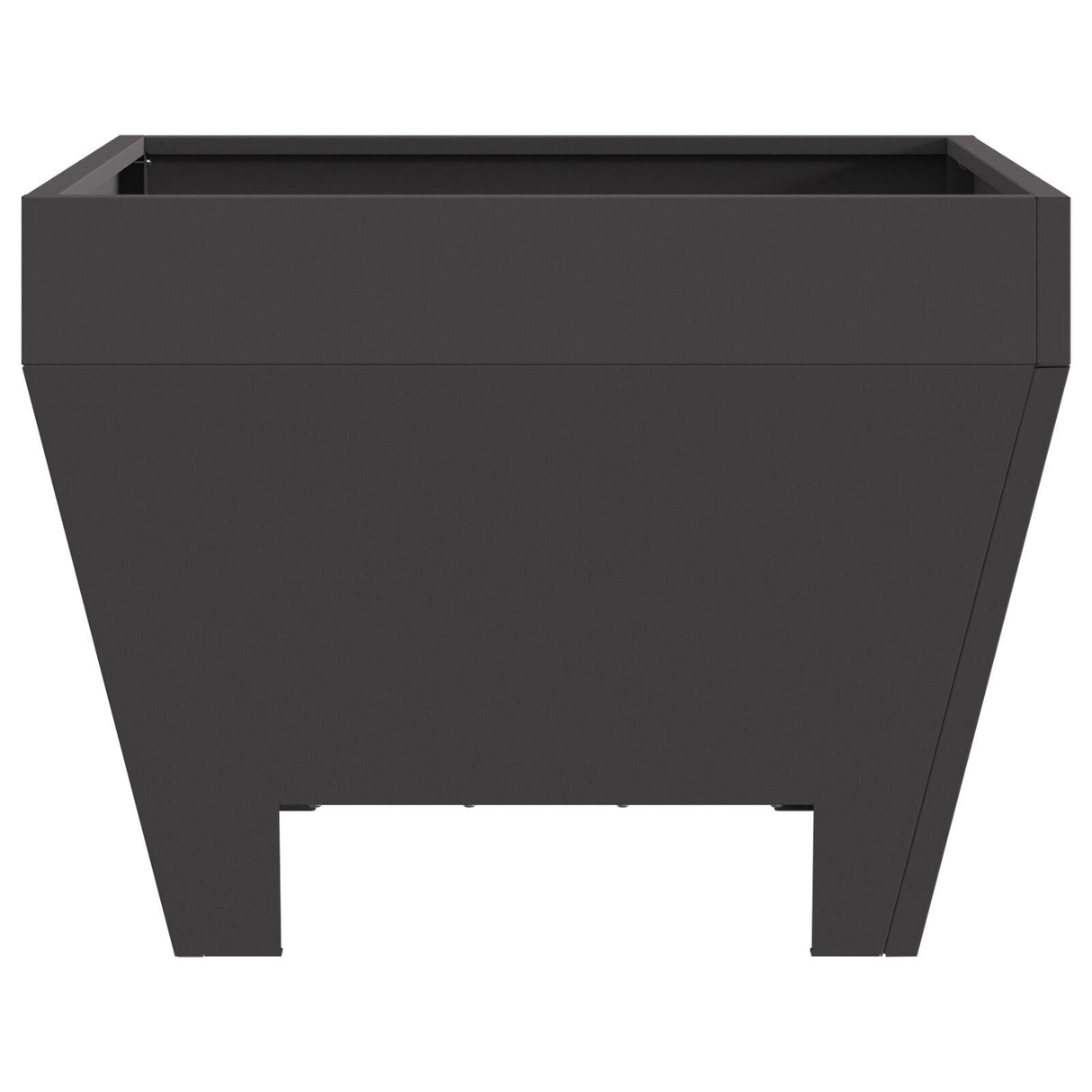 Square Fire Pit - Black, 50X50X30 Cm, Steel