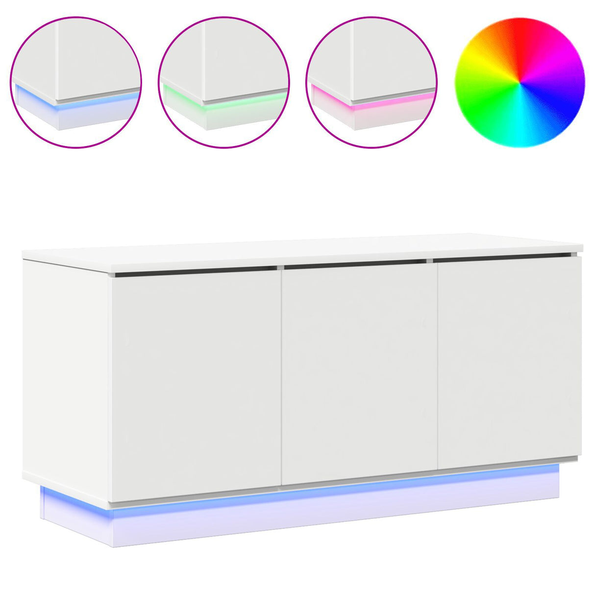 Tv Cabinet 100X38X49 Cm Engineered Wood