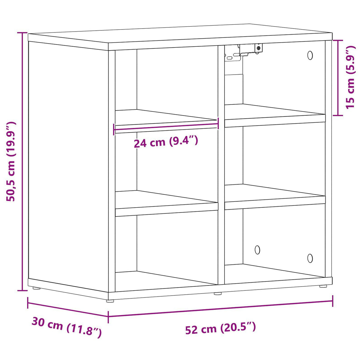 Shoe Cabinets 2 Pcs 52.5X30X50 Cm