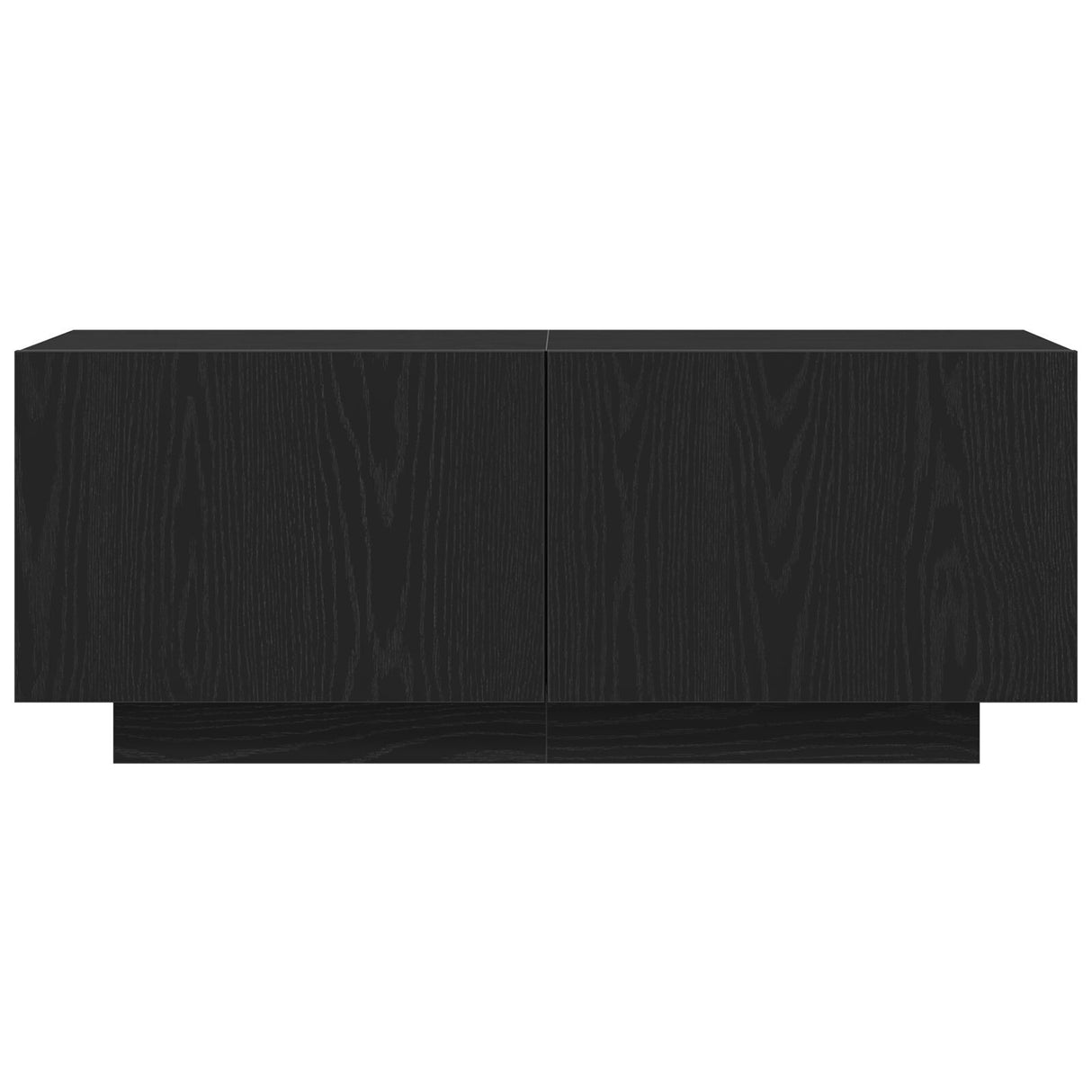 Tv Stand Black Oak 100X35X40 Cm Made Of Engineered Wood