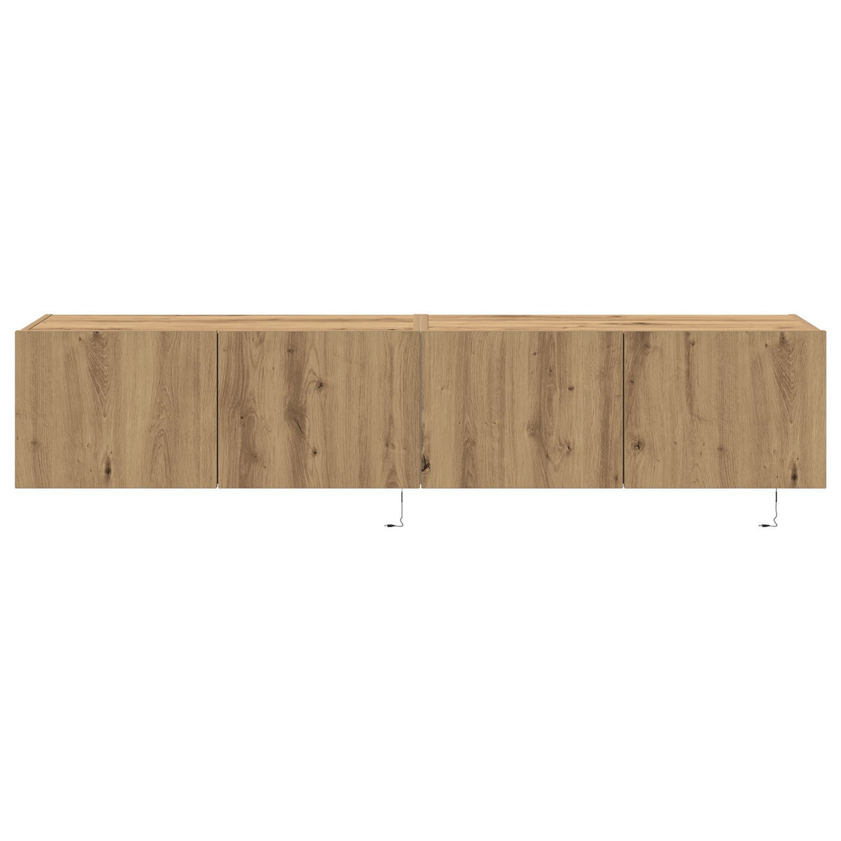 Tv Wall Cabinets With Led Lights 2 Pcs Artisan Oak 80X35X31 Cm