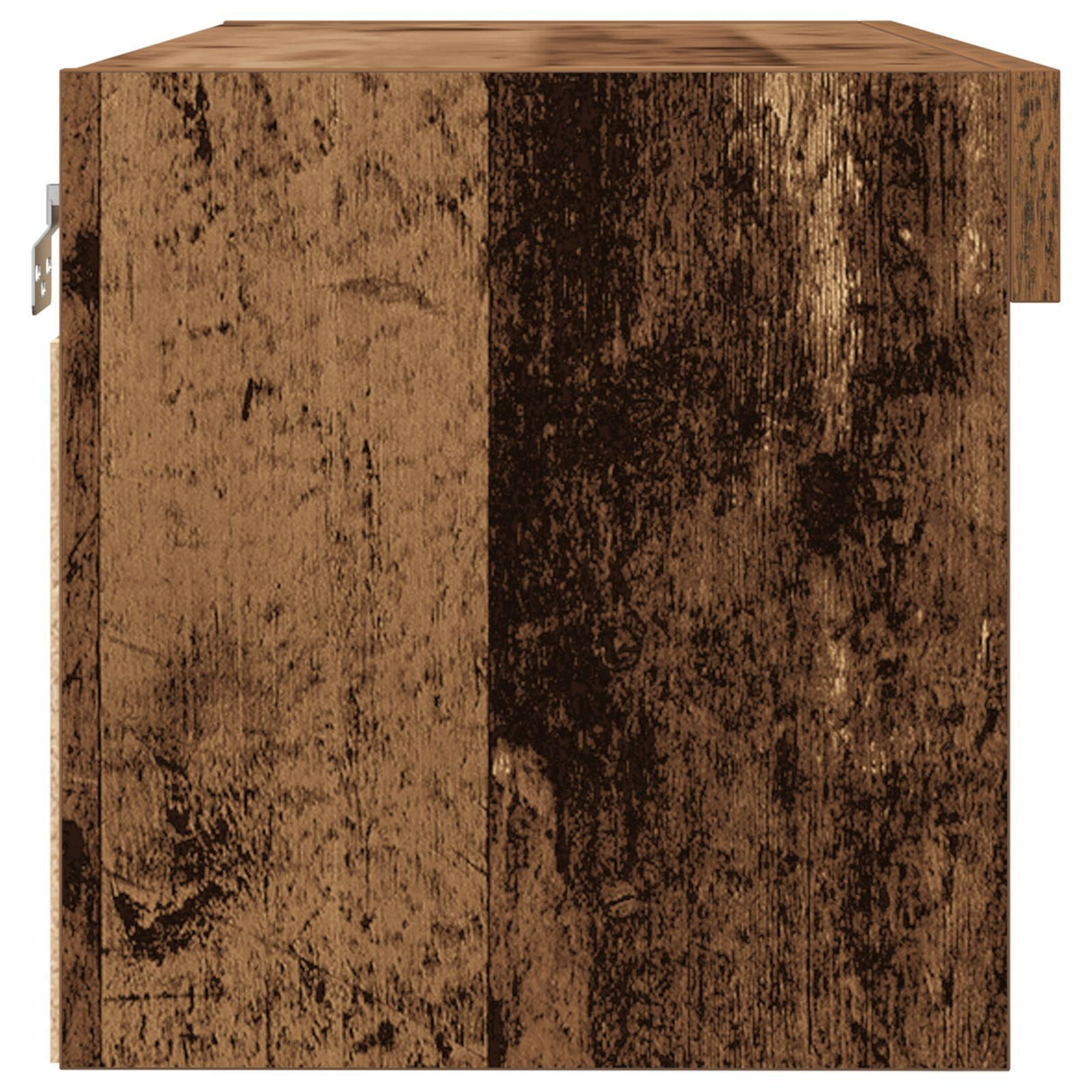 Tv Wall Cabinets With Led Lights 2 Pcs Old Wood 80X30X30 Cm