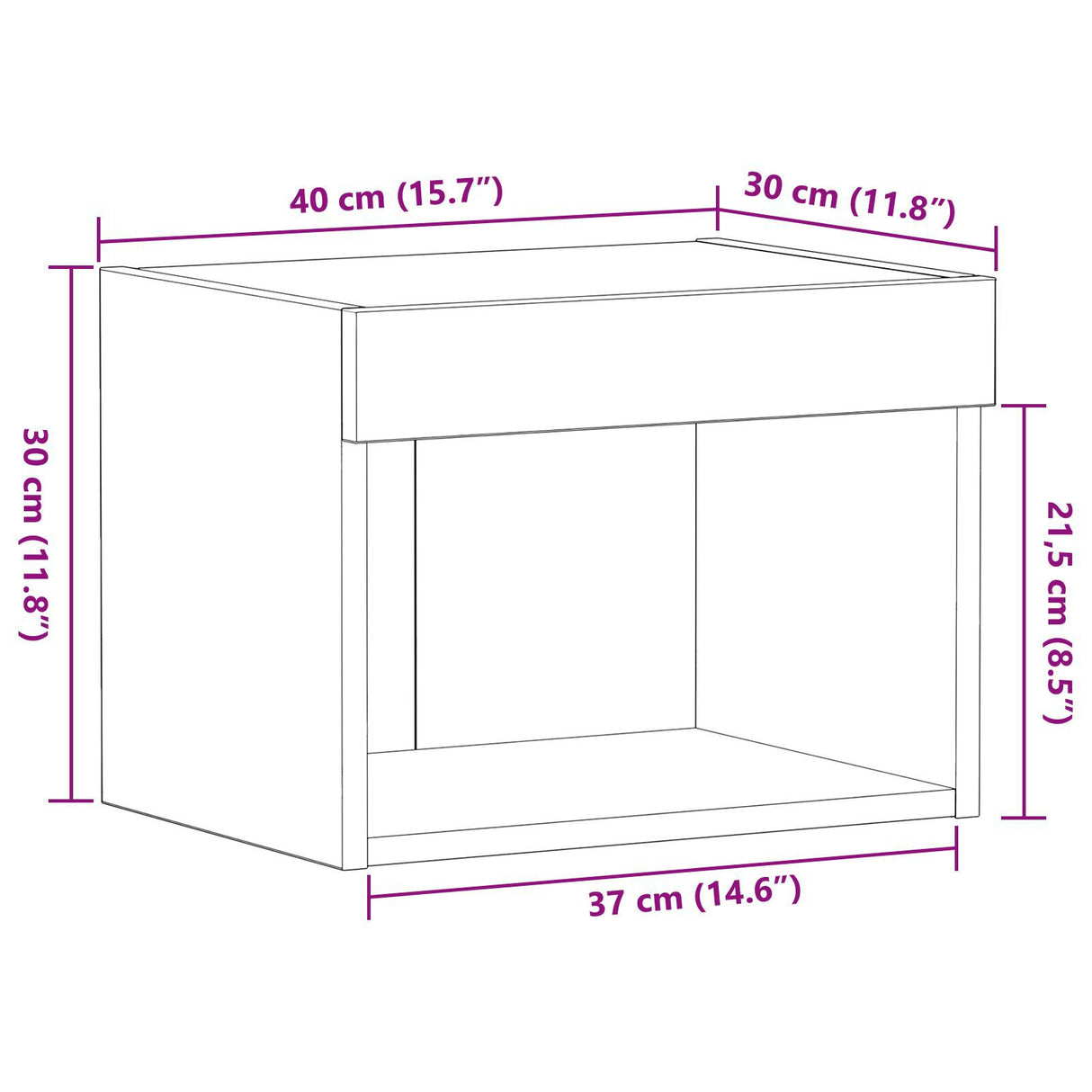 Wall Cabinets With Led Lights 2 Pcs Old Wood 40X30X30 Cm