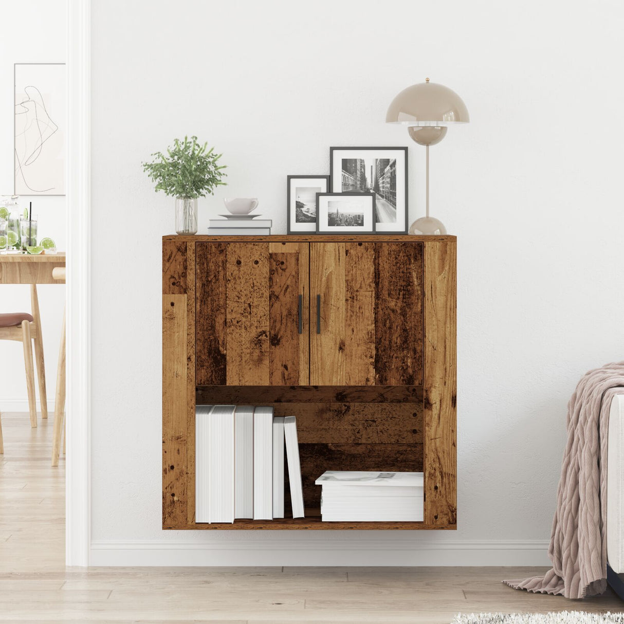 Wall Cabinet 80X33X80 Cm Engineered Wood