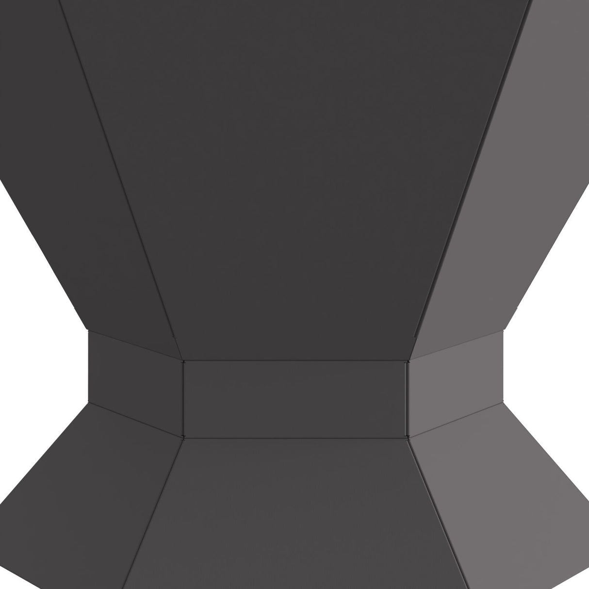 Fire Pit Hexagonal Black 50X50X40 Cm Steel