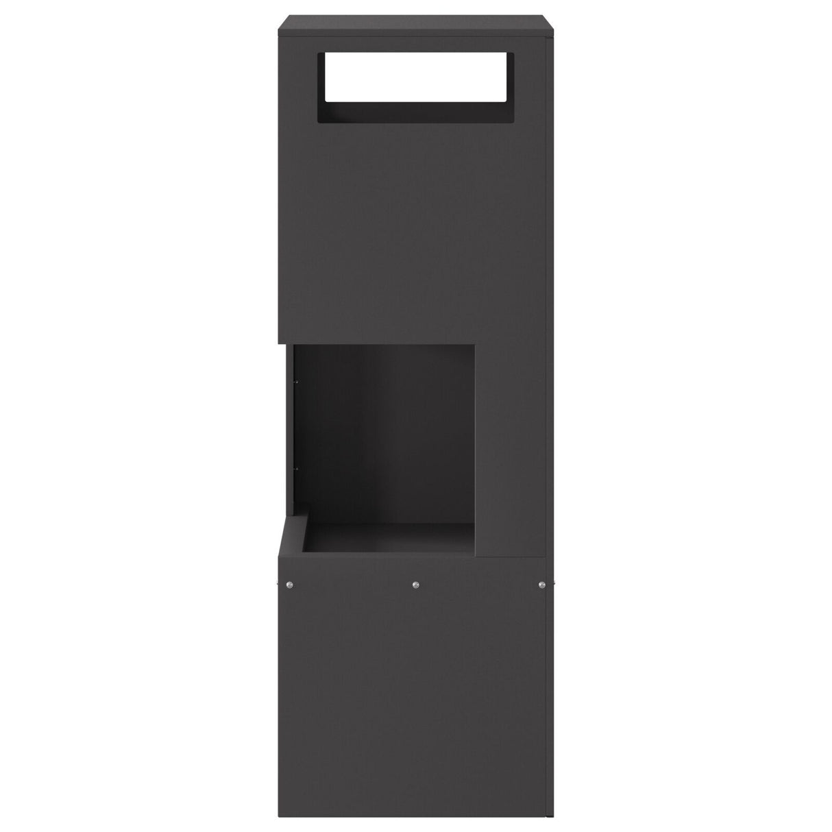 Fire Pit Square Black Steel