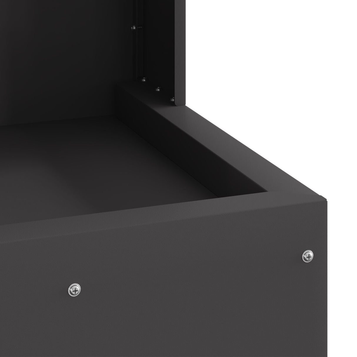 Fire Pit Square Black Steel