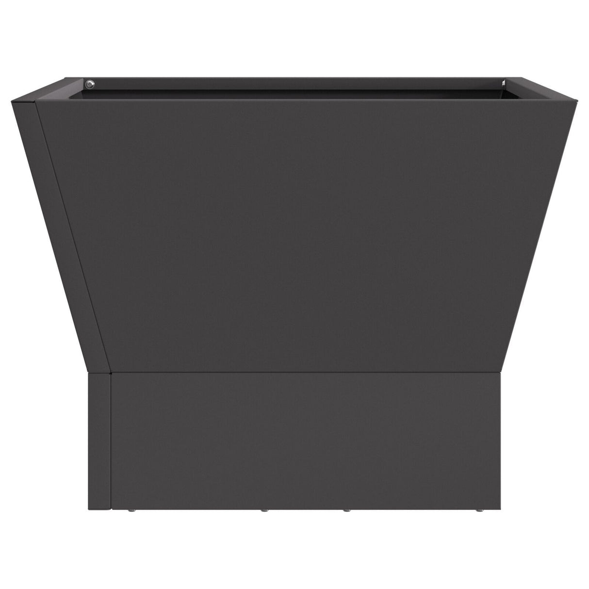 Fire Pit Square Black Steel