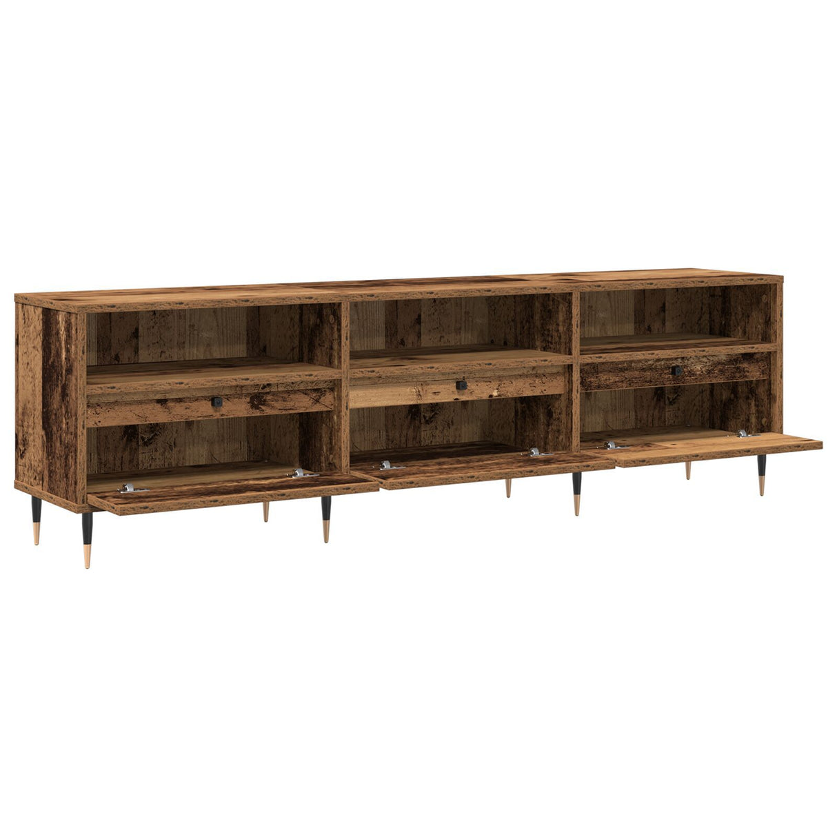 Tv Cabinet Old Wood 150X30X44.5 Cm Engineered Wood