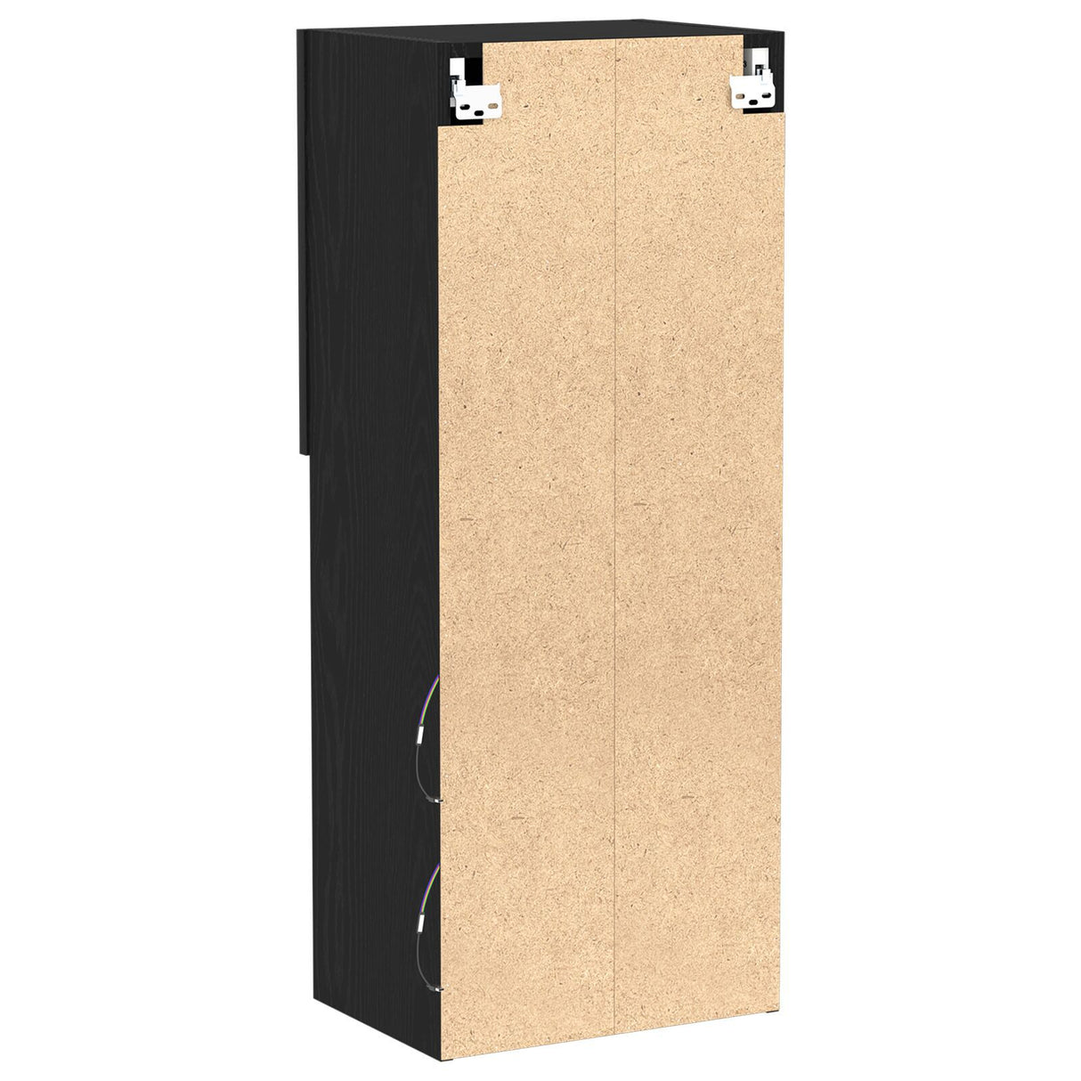 Tv Cabinet With Led Lights Black Oak 40,5X30X102 Cm