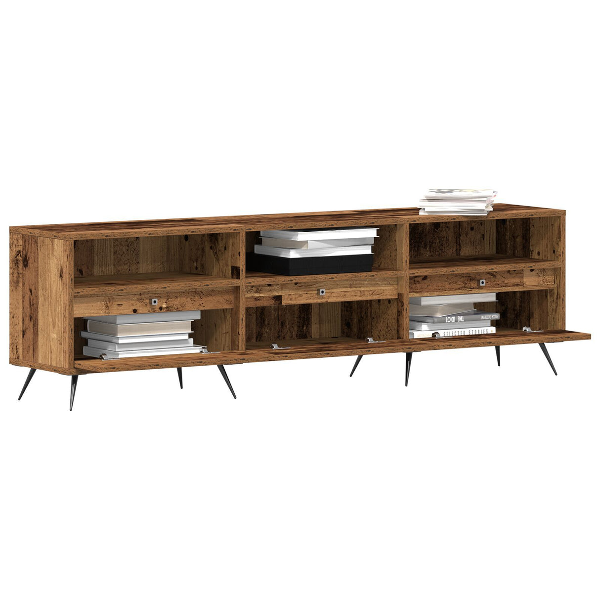 Tv Cabinet Old Wood 150X30X44,5 Cm Engineered Wood