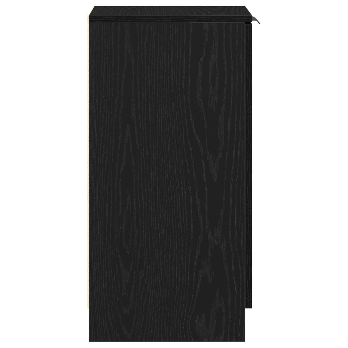 Shoe Cabinet Black Oak 30X35X70 Cm Engineered Wood