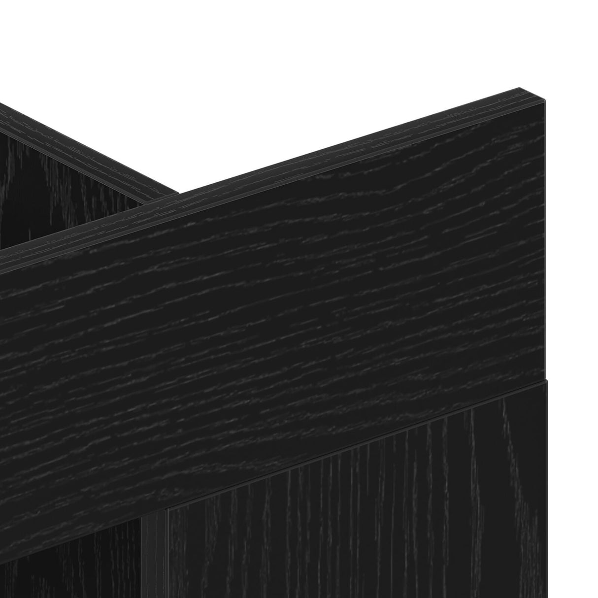 Tv Cabinet Wall-Mounted Black Oak 152X22X113 Cm