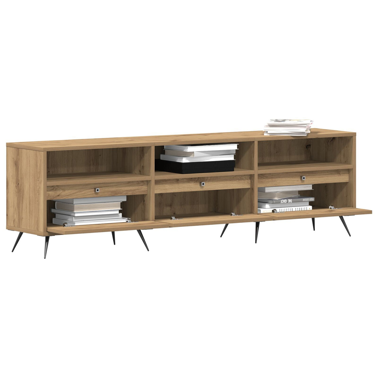 Tv Cabinet Artisan Oak 150X30X44,5 Cm Engineered Wood