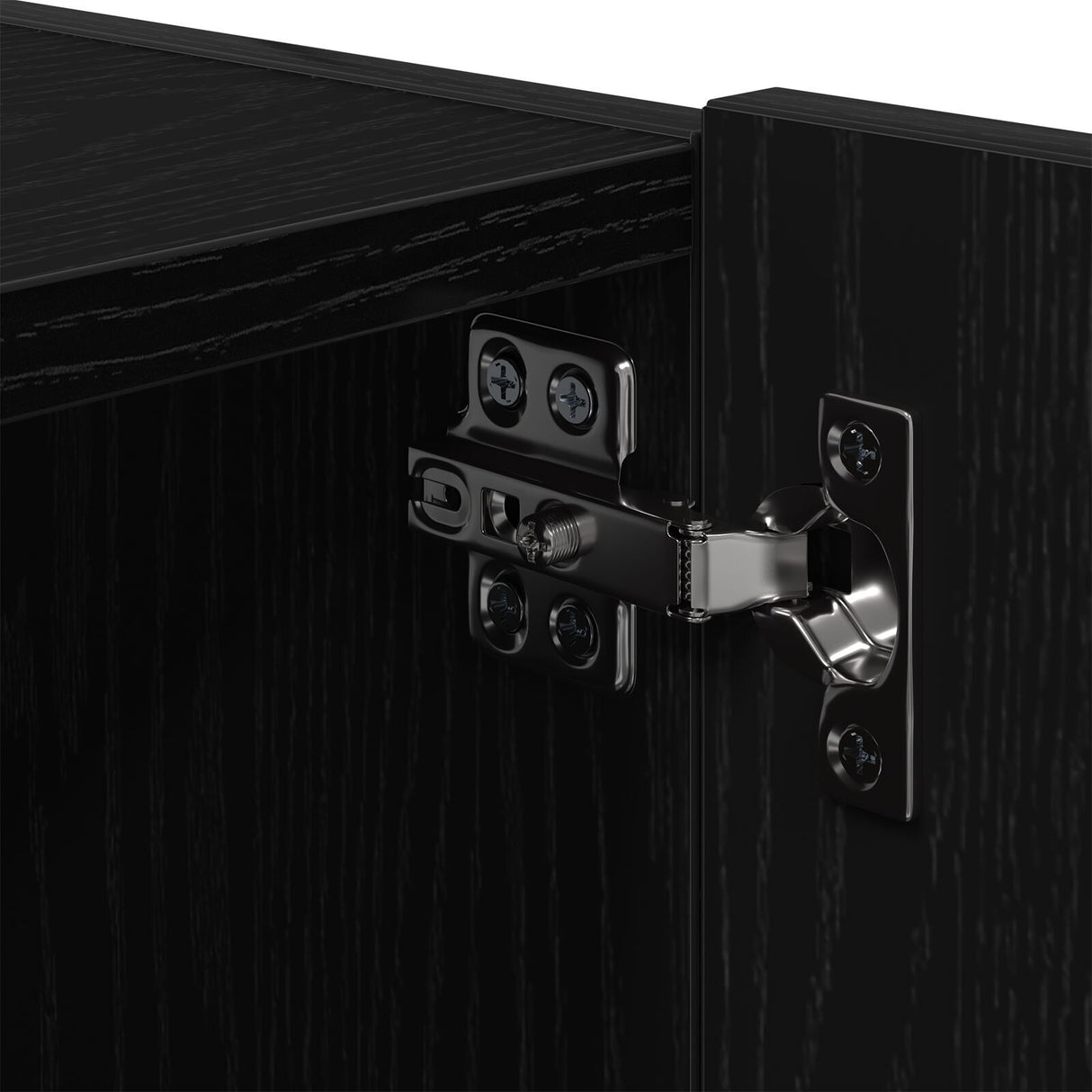 Tv Wall Cabinets With Led Lights 2 Pcs Black Oak 80X35X31 Cm