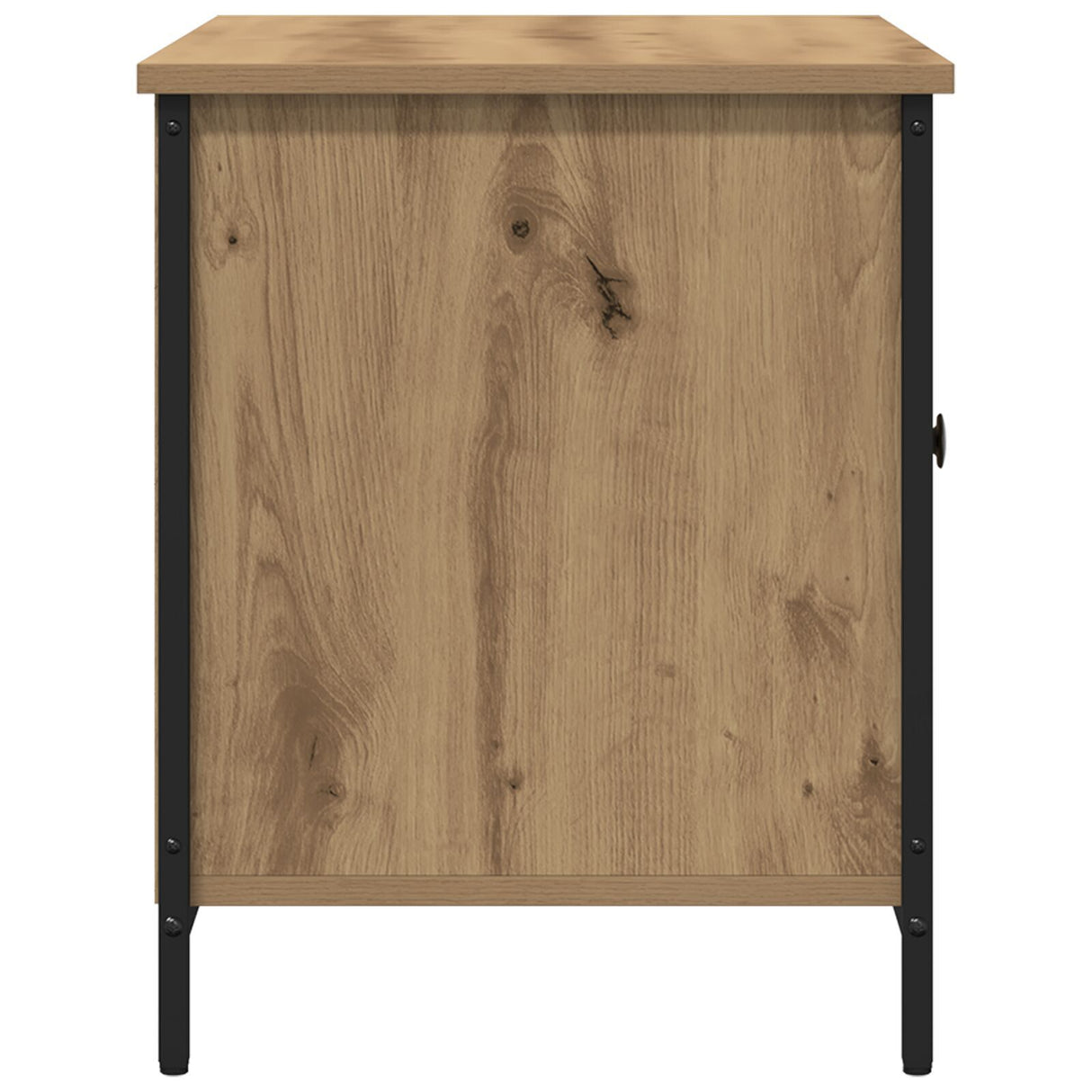 Tv Cabinet Artisan Oak 80X40X50 Cm Engineered Wood And Steel