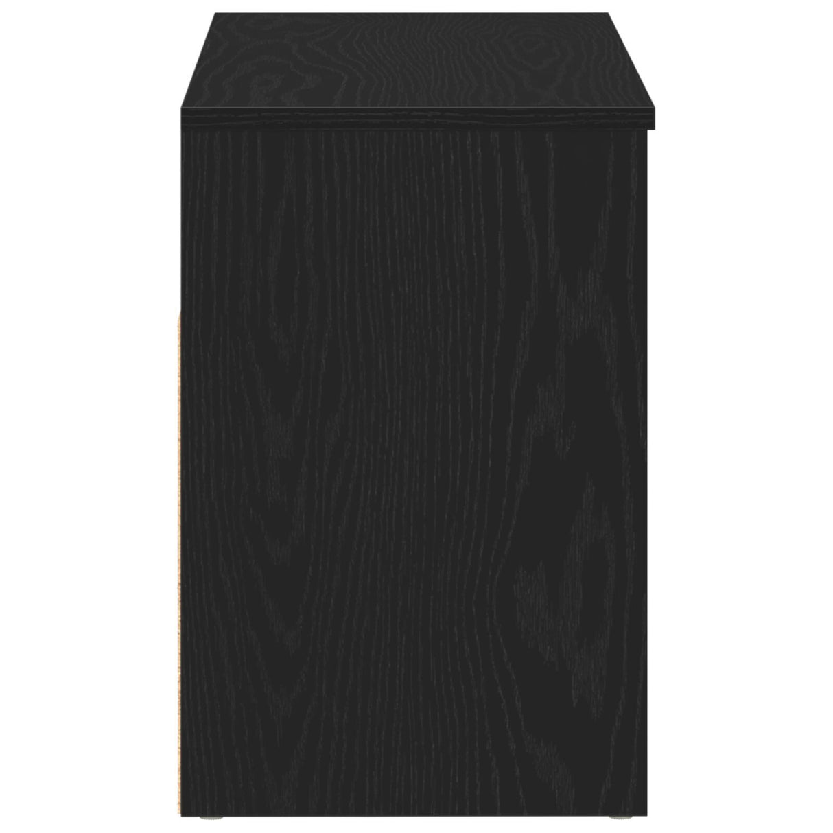 Hall Bench Black Oak 60X30X45 Cm Engineered Wood