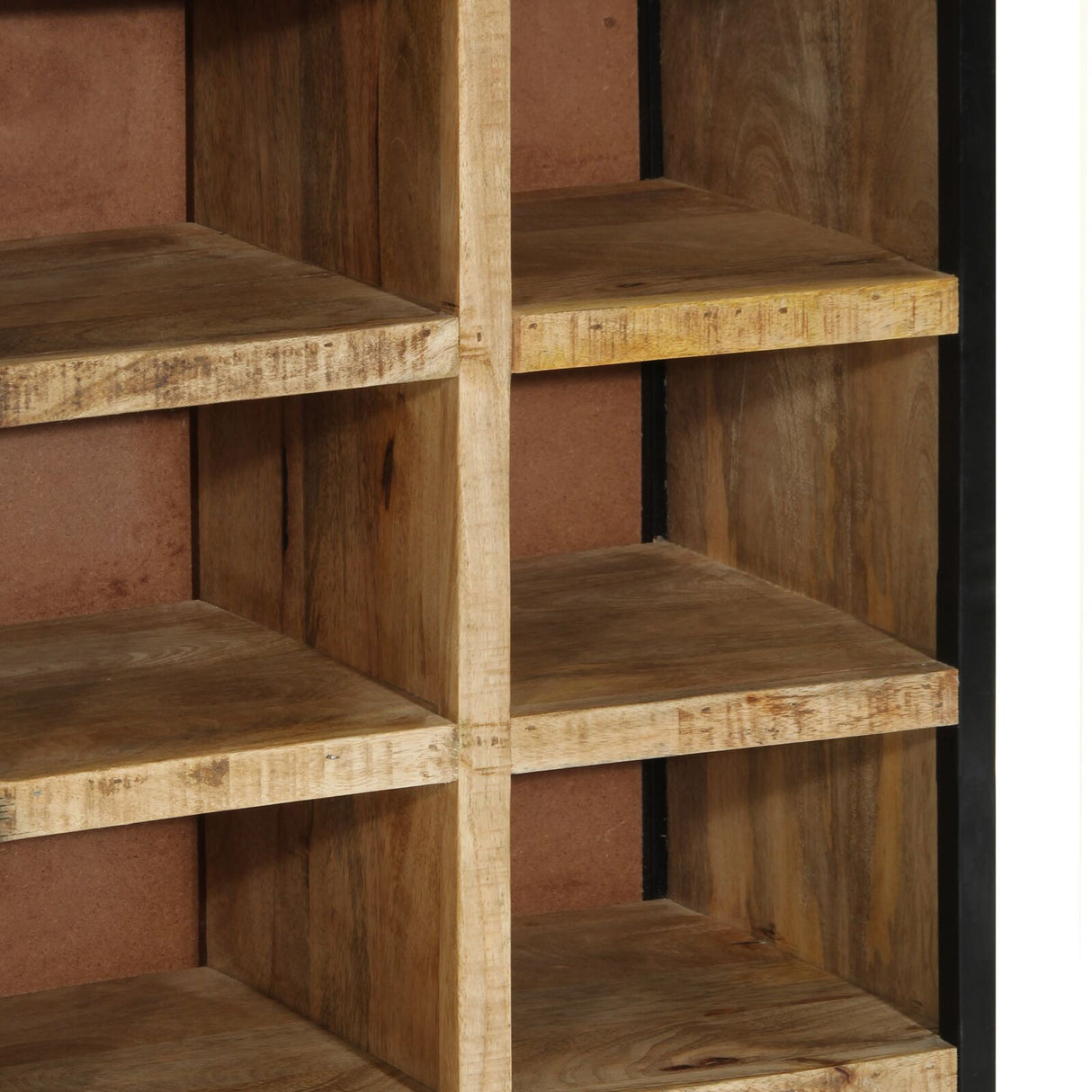 Shoe Cabinet 50X30X110 Cm Solid Rough Wood Mango