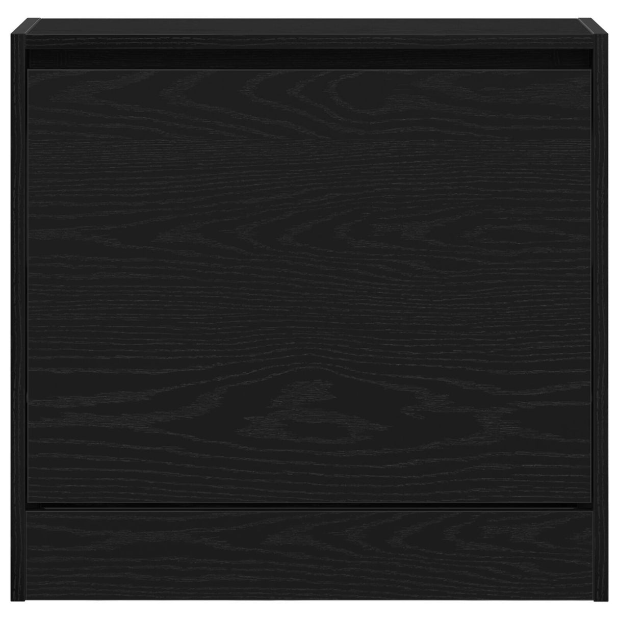 Shoe Cabinet Black Oak 60X21X57 Cm Engineered Wood