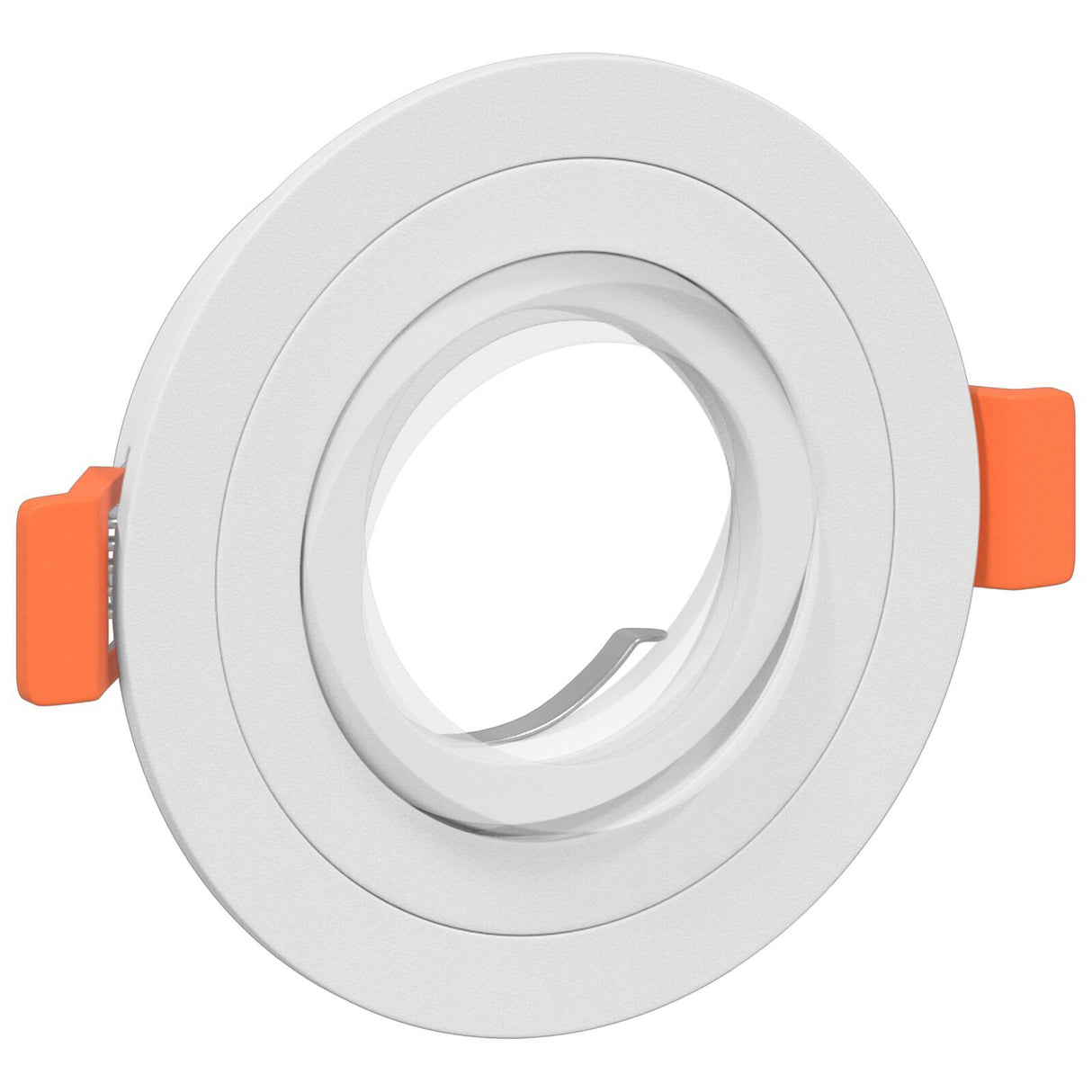 Recessed Spotlights 6 Pcs Round Gu10 White Ø91 Mm