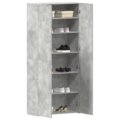 Shoe Cabinet 80X35,5X180 Cm Engineered Wood