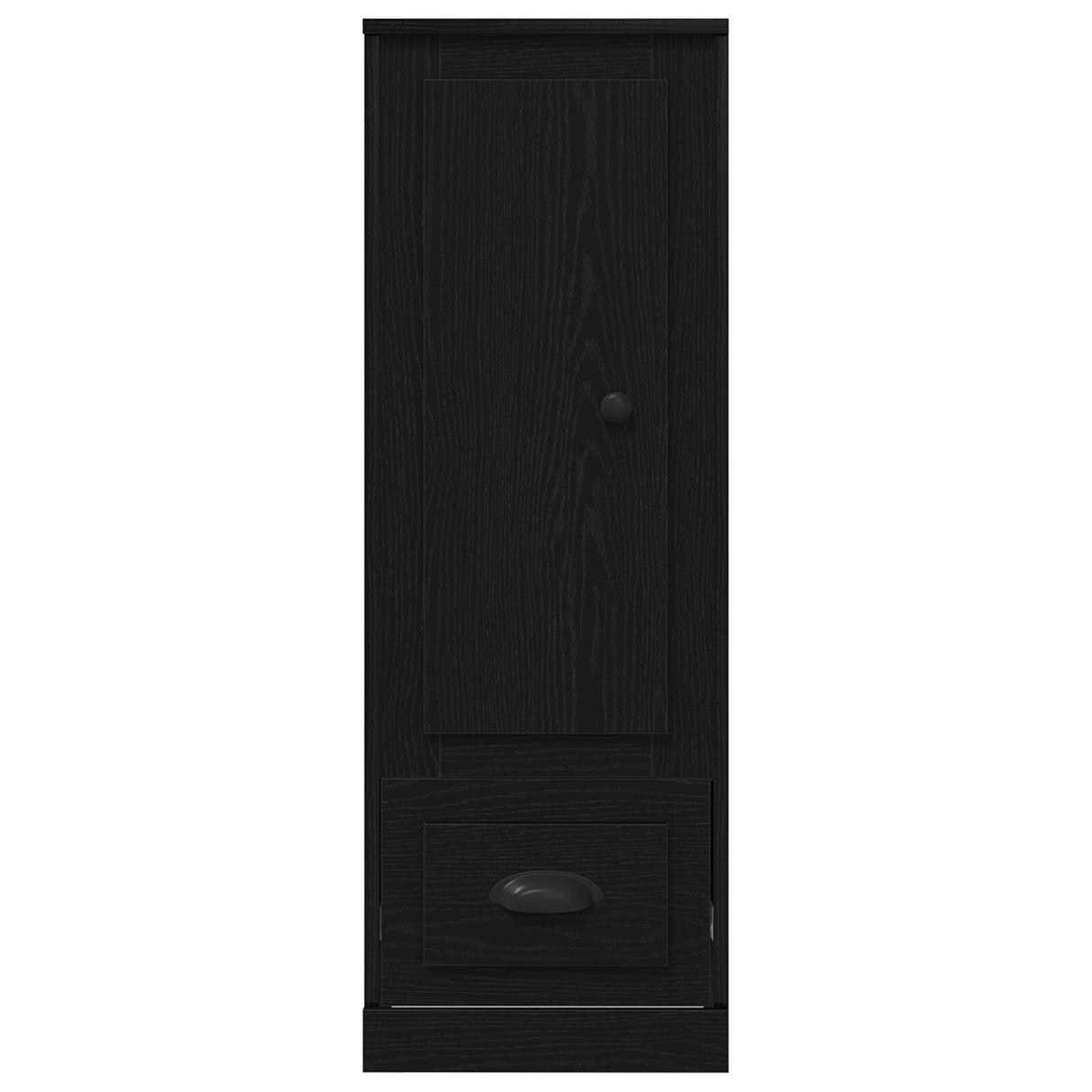 Highboard Black Oak 36X35,5X103,5 Cm Engineered Wood