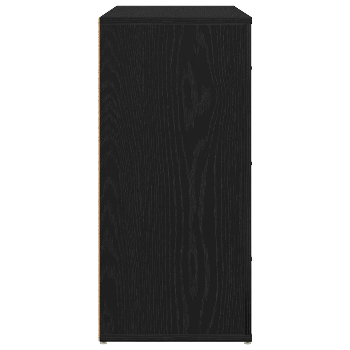 Sideboard Black Oak 33X80X70 Cm Engineered Wood