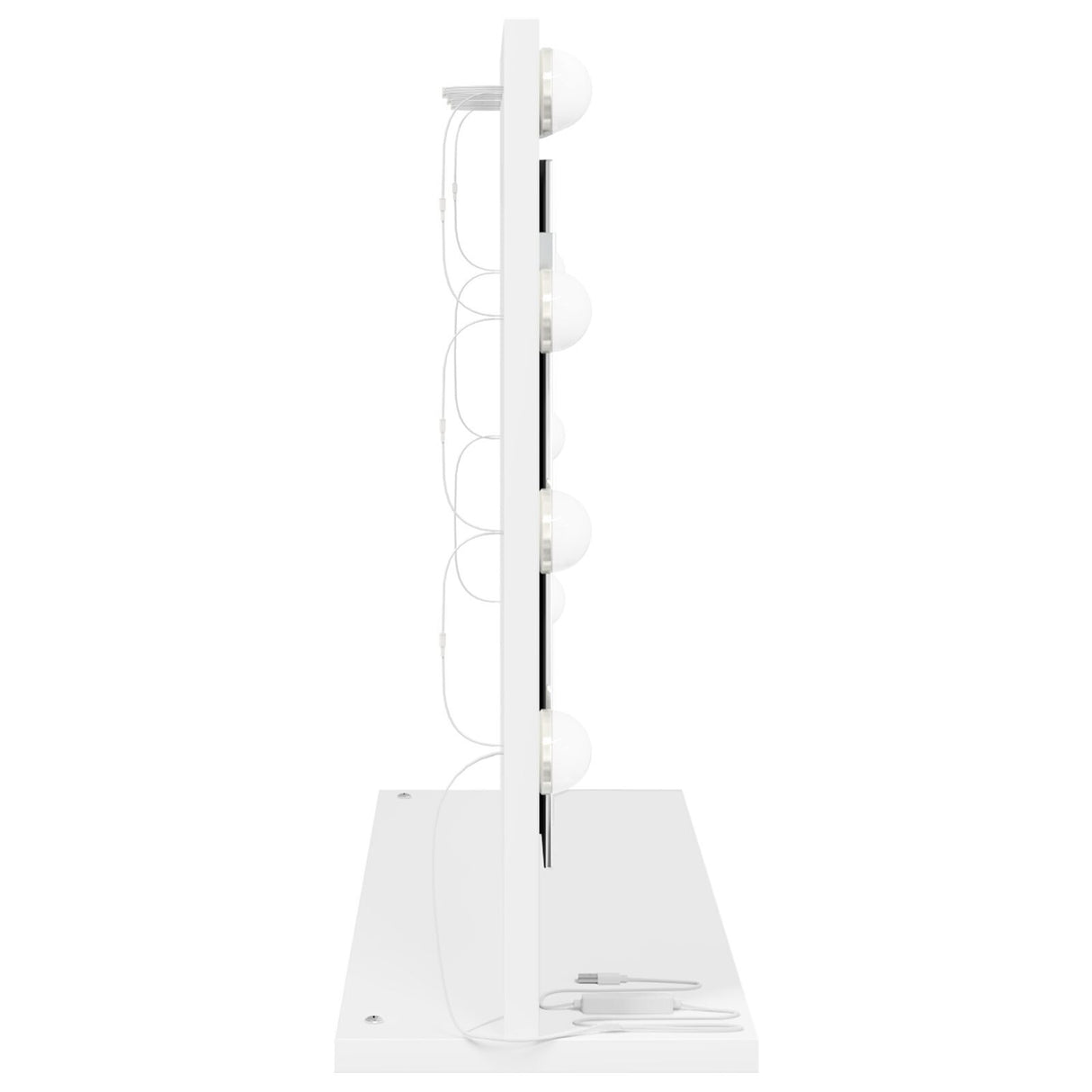 Vanity Mirror With Led Lights White 60X45X18 Cm