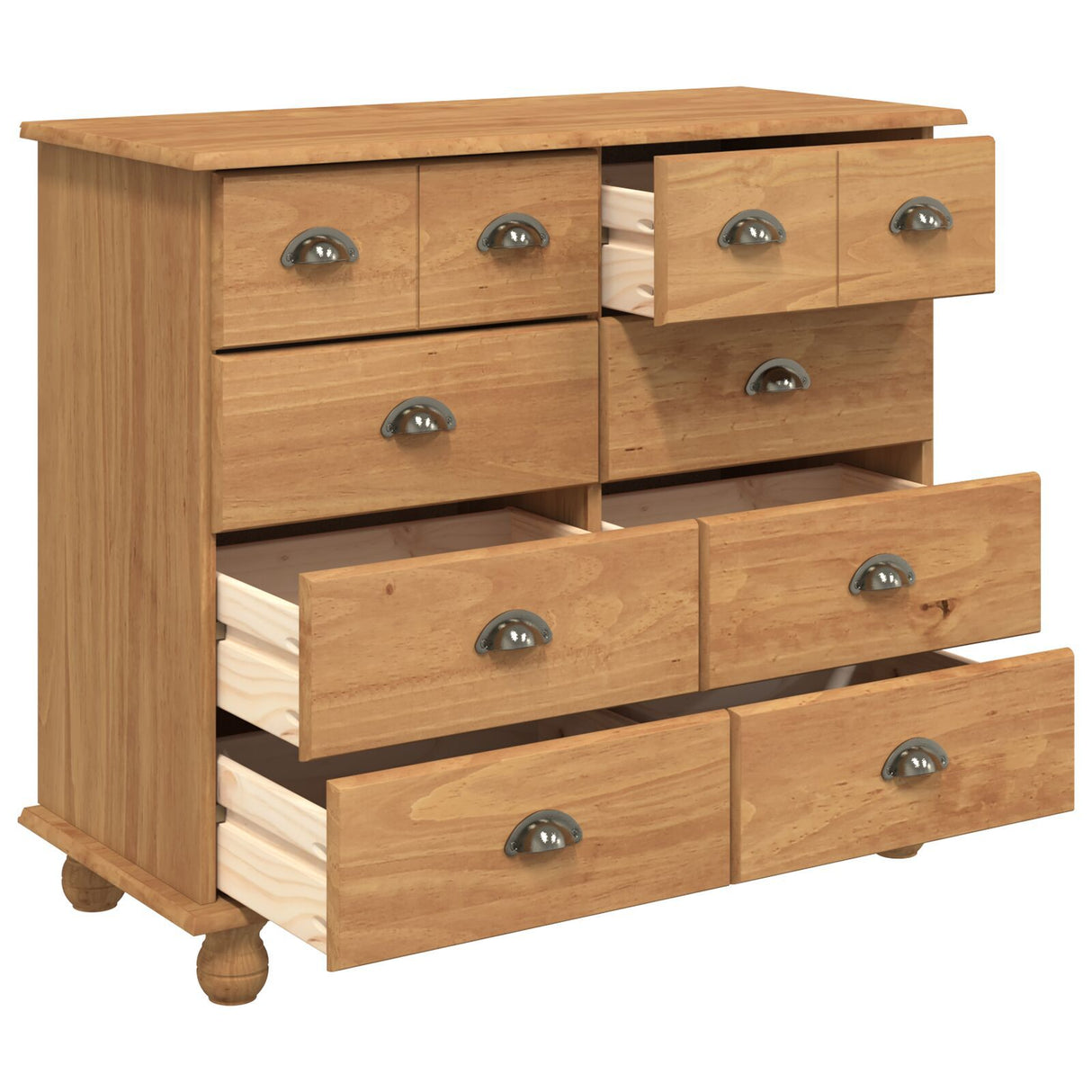 Chest Of Drawers 'Askim'honey 91X40X79 Cm Solid Wood Pine