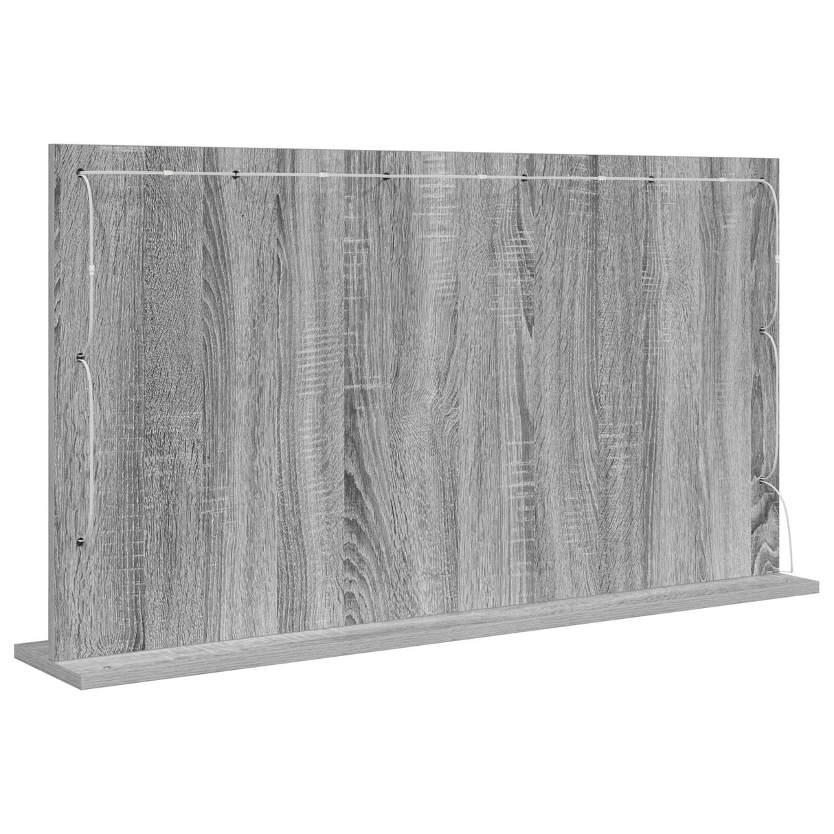 Vanity Mirror Grey Sonoma Particle Board, Glass 100 X 55 X 18 Cm