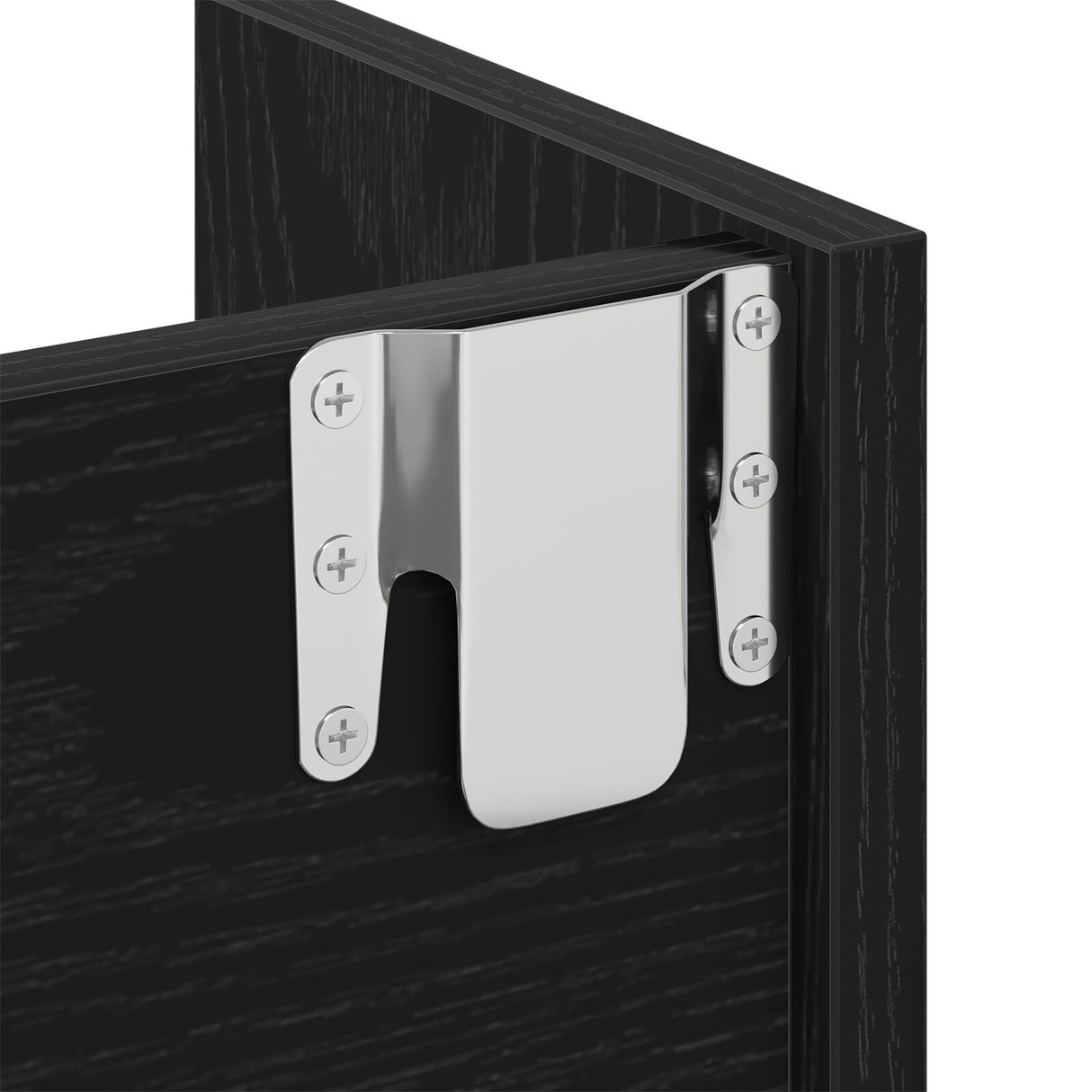 Wall Shoe Cabinet - Black Oak, 80X18X90 Cm, Made From Engineered Wood