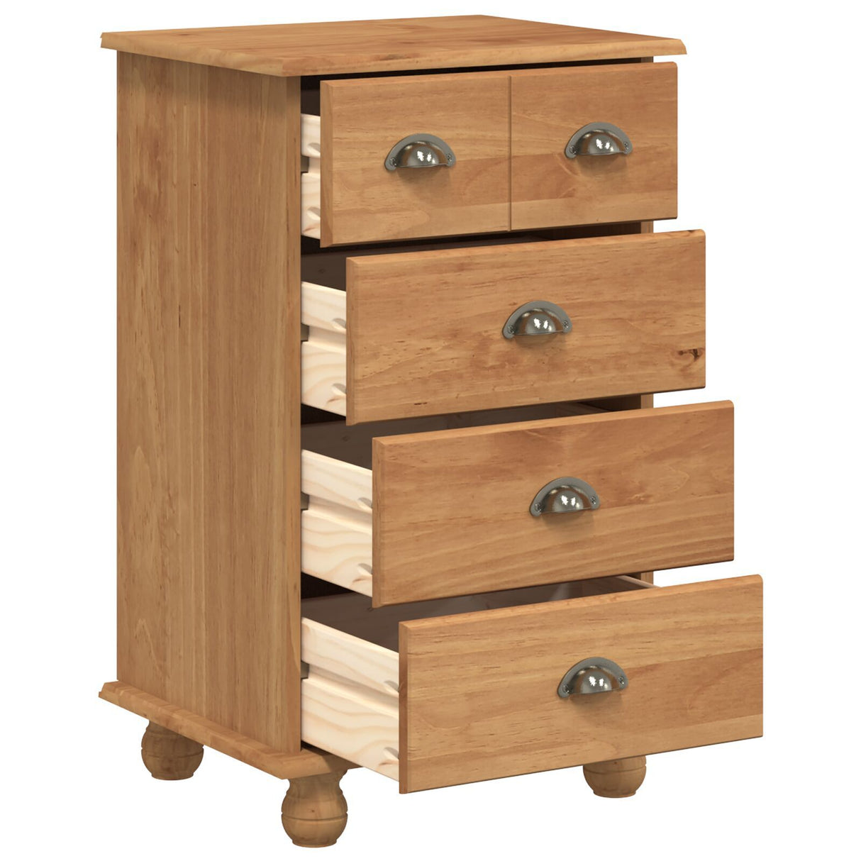 Chest Of Drawers 'Askim'honey 45.8X40X79 Cm Solid Wood Pine