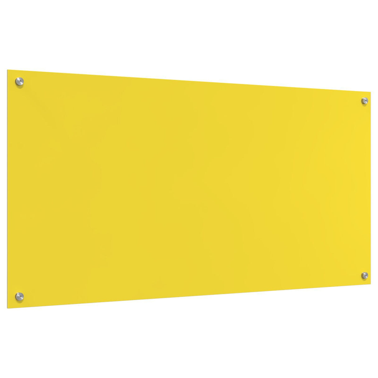 Kitchen Backsplash - Yellow 120X60X0.6 Cm Tempered Glass