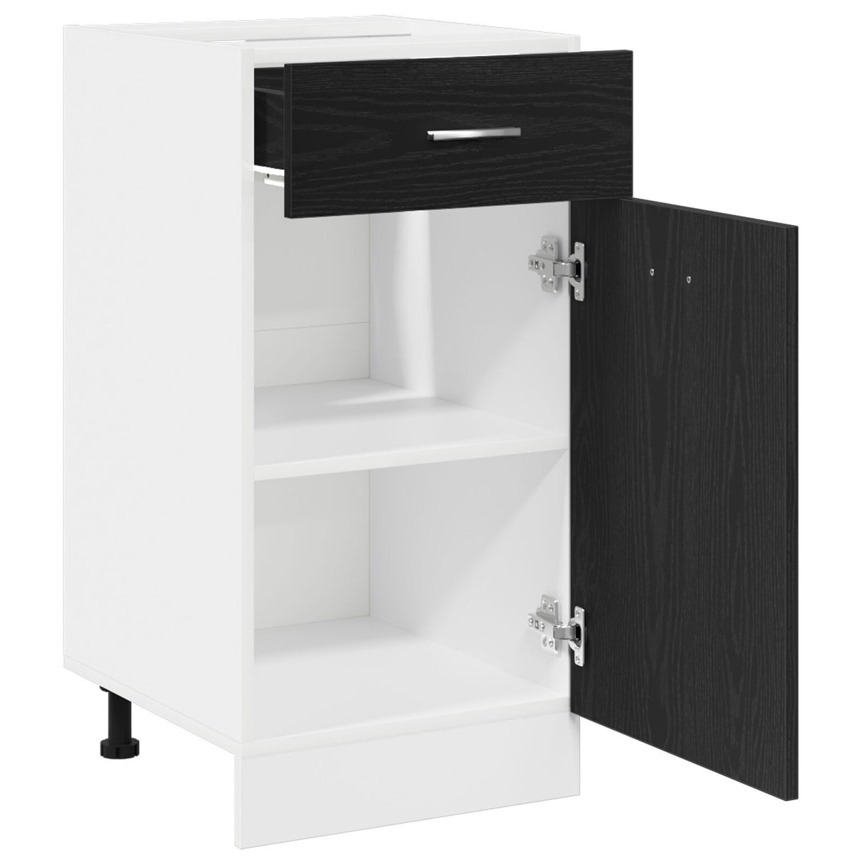 Drawer Bottom Cabinet - Black Oak, 40X46X81.5 Cm, Made Of Engineered Wood