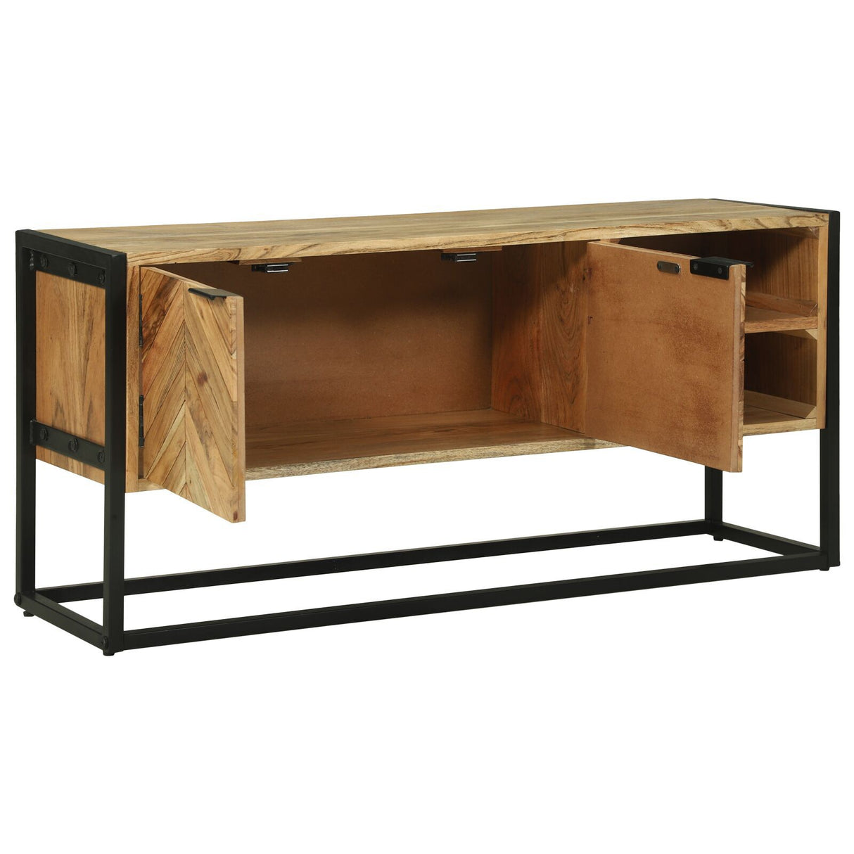 Tv Cabinet 110X30X50 Cm Solid Wood Acacia