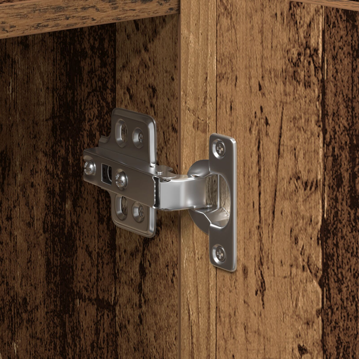 Sideboard In Old Wood, 90X34X80 Cm, Made Of Engineered Wood