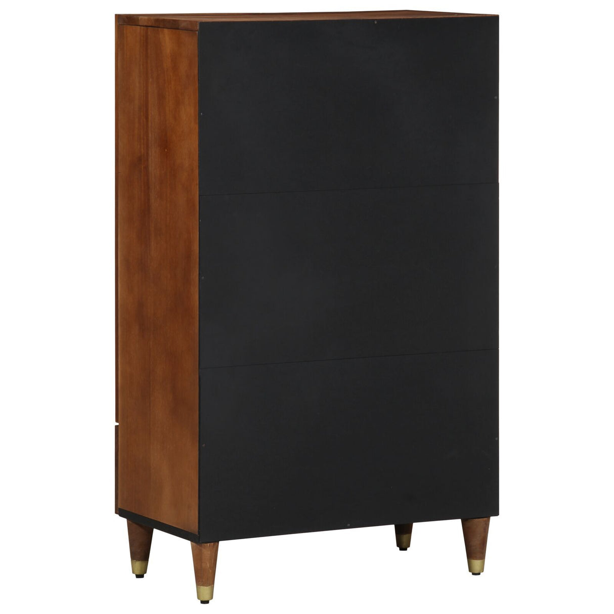 Highboard 60X33X100 Cm Solid Wood Mango