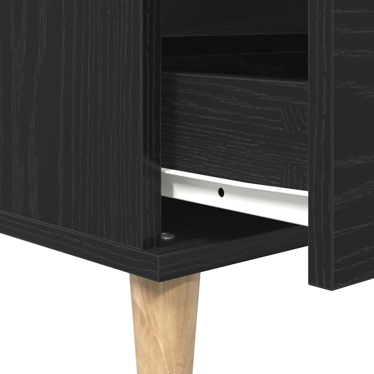 Sideboard Black Oak 60X35X70 Cm Engineered Wood