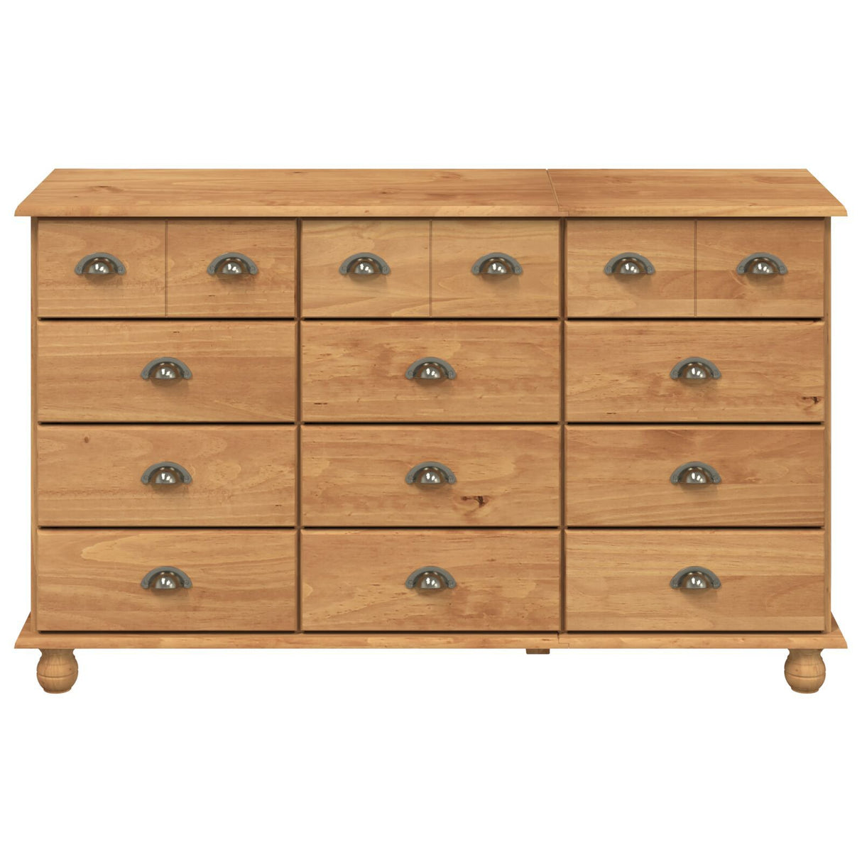 Chest Of Drawers "Askim" 79X40X133.5 Cm Solid Wood Pine