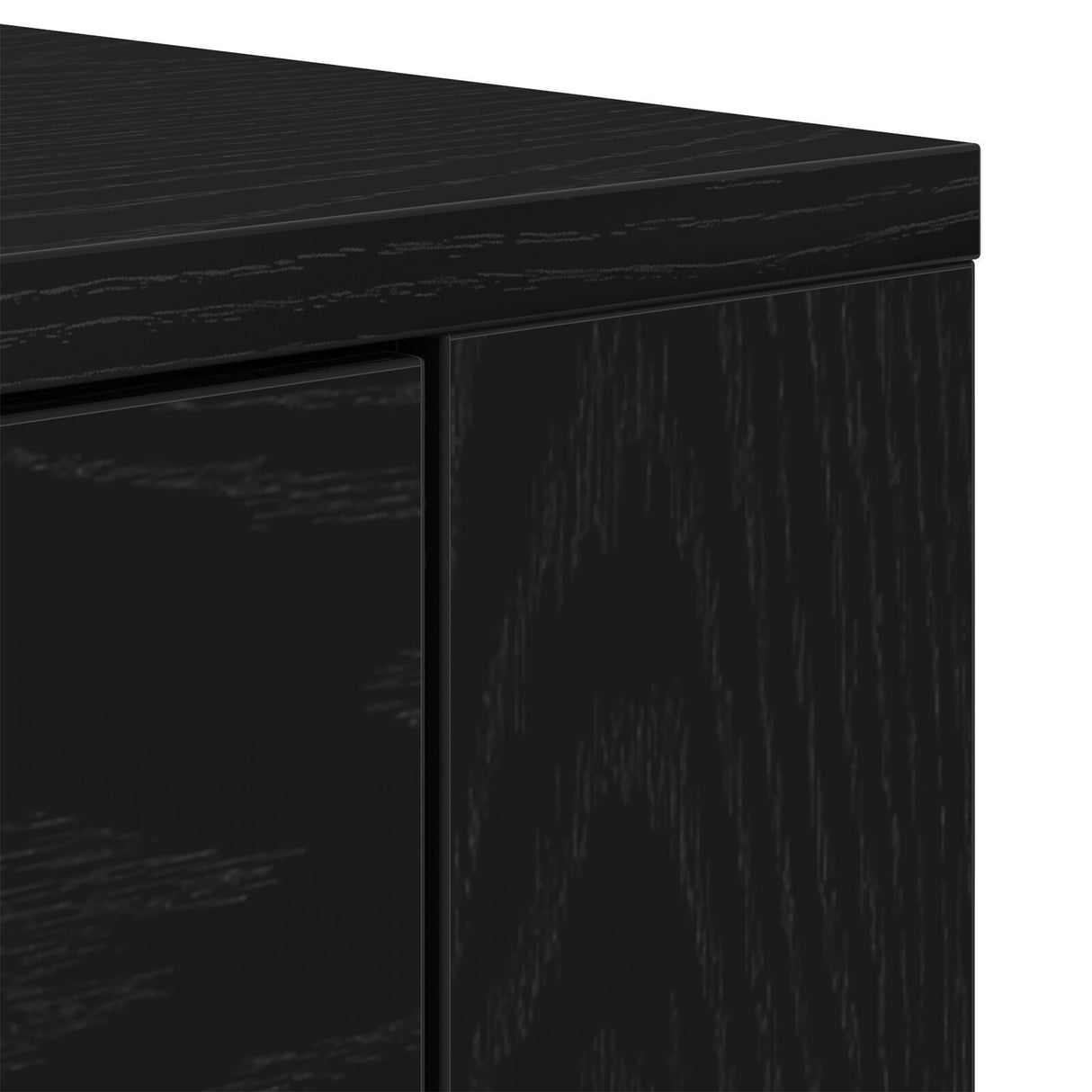 Sideboard Black Oak 33X80X70 Cm Engineered Wood