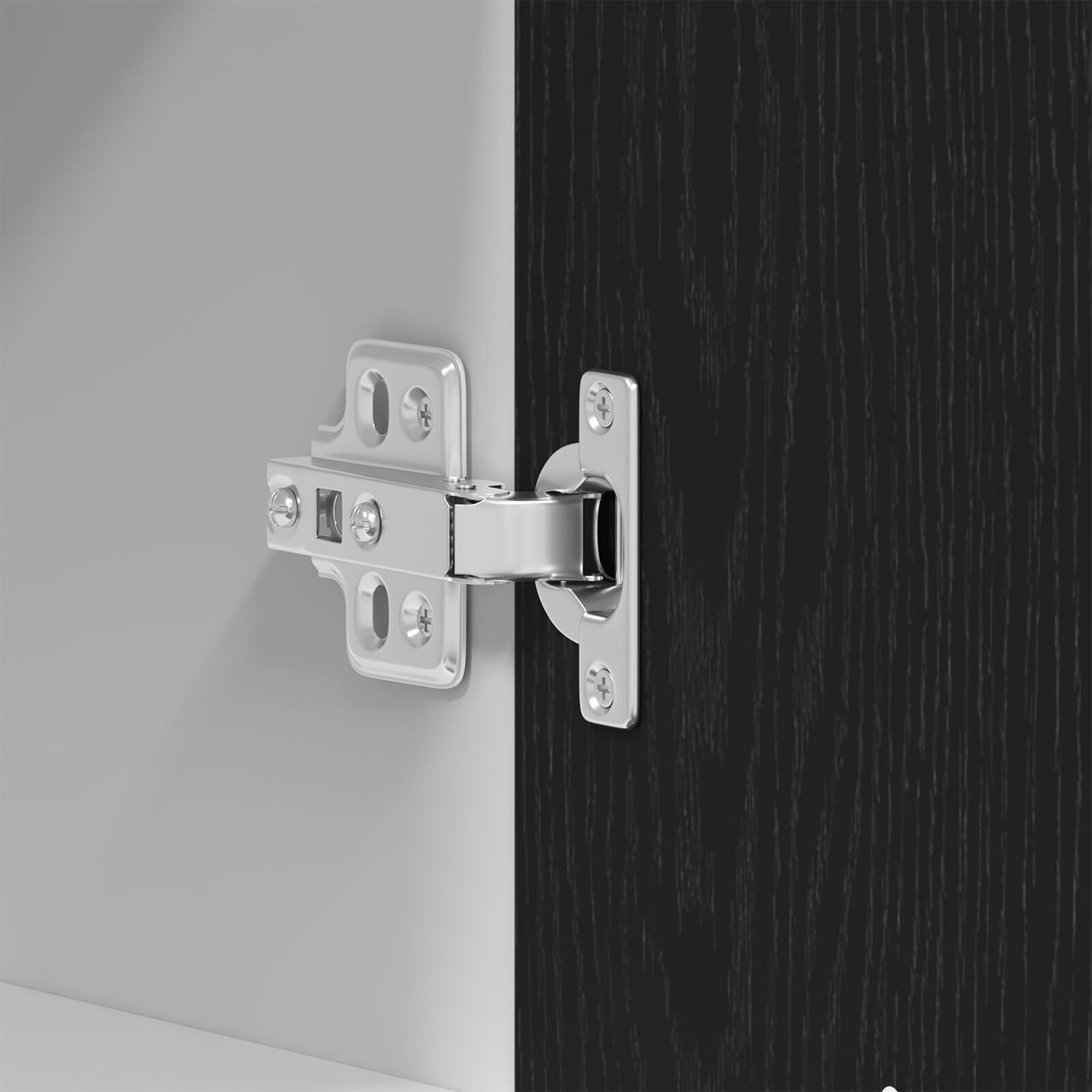 Black Oak Hanging Cabinet 60X31X60 Cm Made Of Engineered Wood