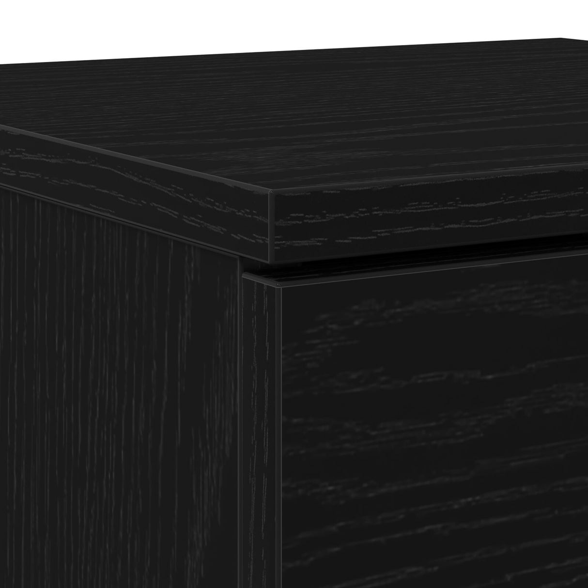 Sideboards 2 Pcs Black Oak 30X30X70 Cm Engineered Wood