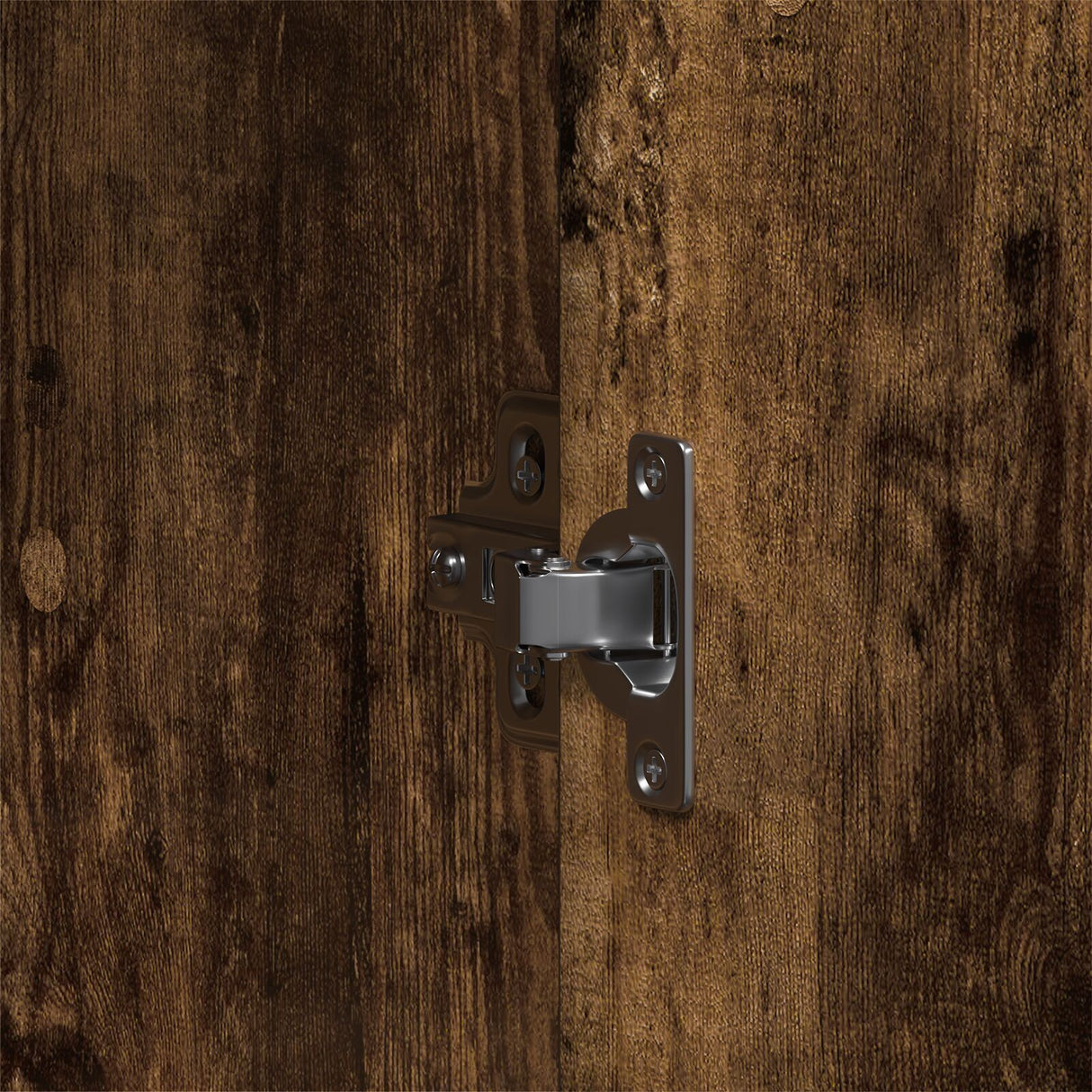 Wardrobe Smoked Oak 55X25X189 Cm Engineered Wood