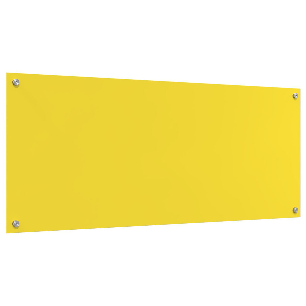 Kitchen Backsplash Yellow 120X50X0.6 Cm Tempered Glass